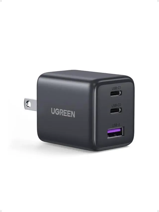 Main image of 3-Port 30W USB C Charger, GaN II Compact iPhone Charger Fast Charging, Type C Power Adapter for iPhone 17/16/15 Series, Galaxy S26/S25/24, iPad, MacBook Neo/Air, Matt Black