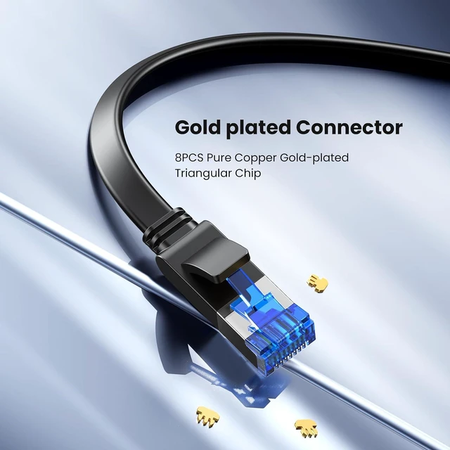 Alt view image 7 of 7 - UGREEN Cat 8 Ethernet Cable 20FT, 40Gbps 2000Mhz High Speed, Black