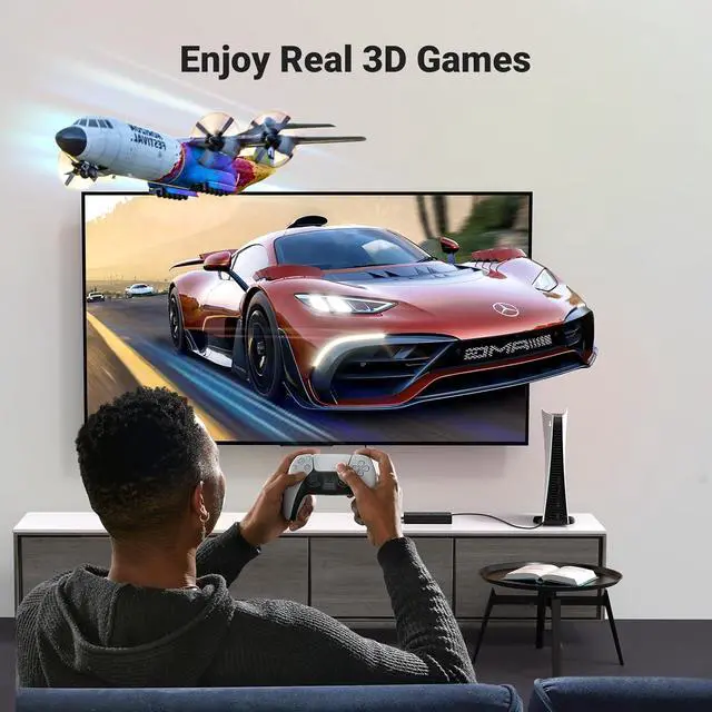 Alt view image 4 of 7 - HDMI Switch 5 in 1 Out 4K@60Hz, HDMI Splitter with Remote 5 Port Switcher Selector Box Support 3D CEC HDR HDCP2.2 Compatible with PS5/4/3 Xbox Nintendo Switch Roku TV Fire Stick Black
