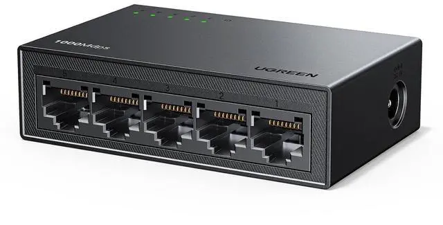 Main image of UGREEN Ethernet Switch, 5 Port Gigabit Plug & Play Ethernet Splitter
