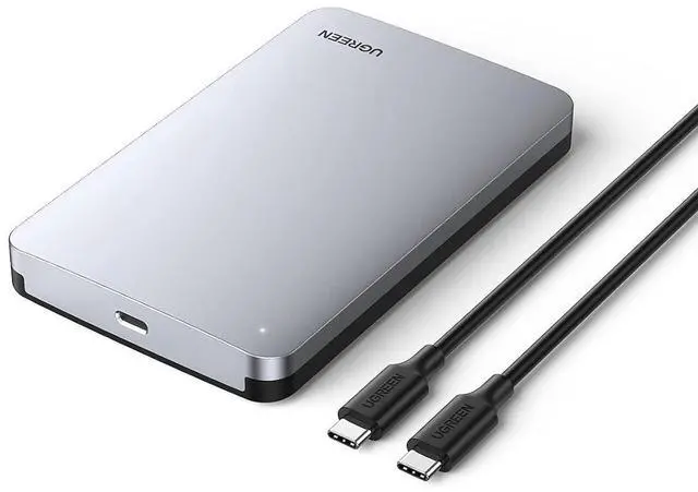Main image of UGREEN USB C Hard Drive Enclosure for 2.5" SATA SSD HDD,Aluminum