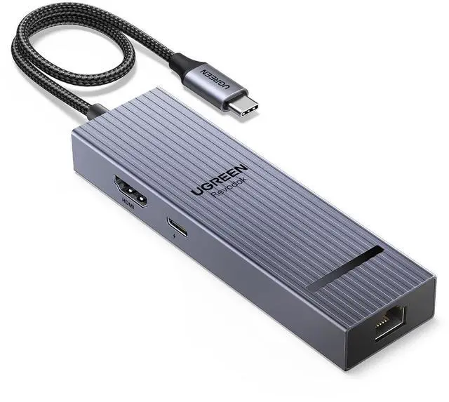 Main image of UGREEN Revodok Pro 6 in 1 USB C Hub Gigabit Ethernet Adapter 4K 60Hz HDMI