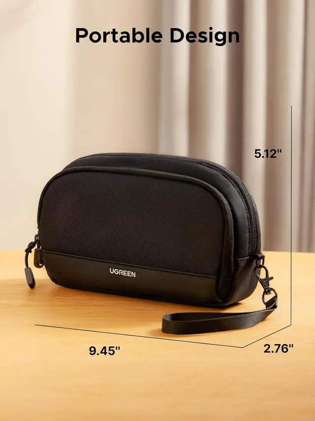 Alt view image 6 of 7 - Electronics Organizer Travel Case Bag Multifunctional Organizer Carrying Case for Cables, Cord, SD Card, Earbuds, Charger, USB Adapter, Electronic Accessories Medium Size