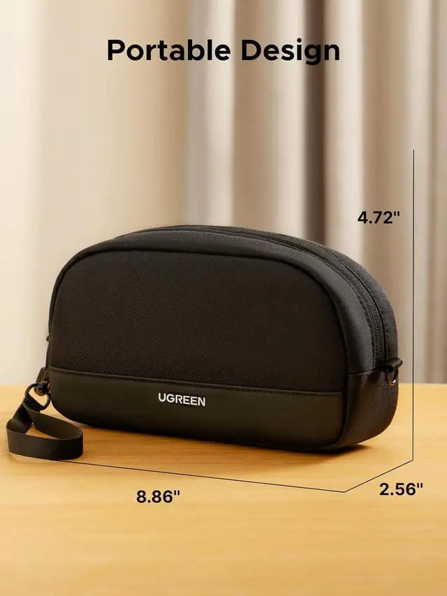 Alt view image 6 of 7 - Electronics Organizer Travel Case Bag Multifunctional Organizer Carrying Case for Cables, Cord, SD Card, Earbuds, Charger, USB Adapter, Electronic Accessories Small Size