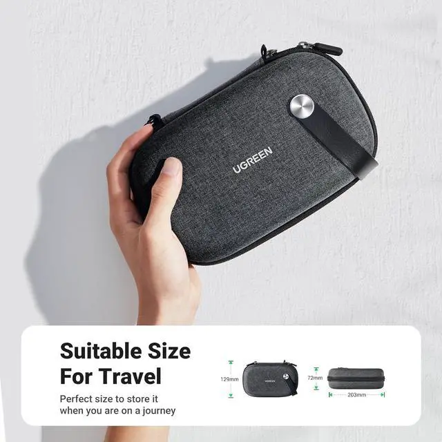 Alt view image 2 of 7 - Electronic Organizer Travel Case Pouch Bag Accessories Portable Waterproof Storage Bag Travel Essentials with Cable USB Flash Drive Charger External Battery Memory Card