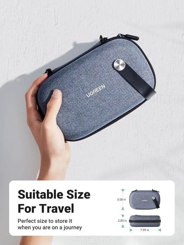 Alt view image 2 of 7 - Electronic Organizer Travel Case Pouch Bag Accessories Portable Waterproof Storage Bag Travel Essentials with Cable USB Flash Drive Charger External Battery Memory Card