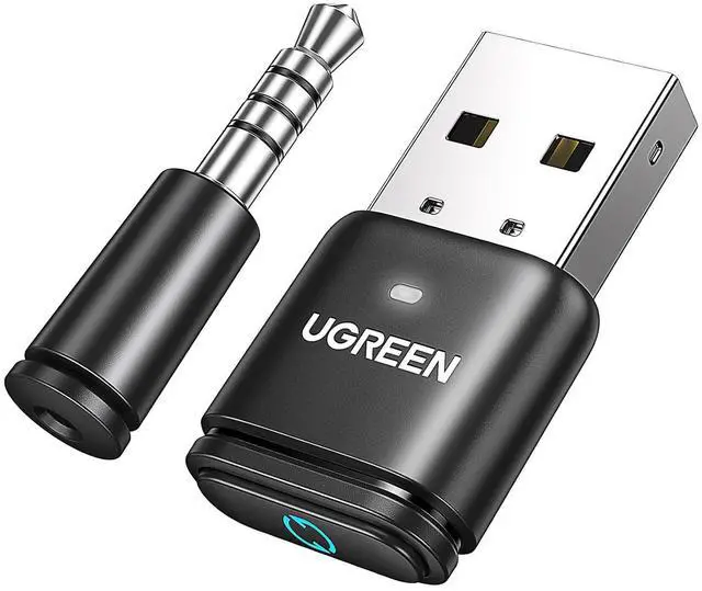Main image of UGREEN Bluetooth 5.3 Adapter for PS4 PS5 USB Audio Transmitter APTX Connecting Bluetooth Headphones to PS5, PS4, Switch, PC, Wireless Audio Adapter (Plug & Play)