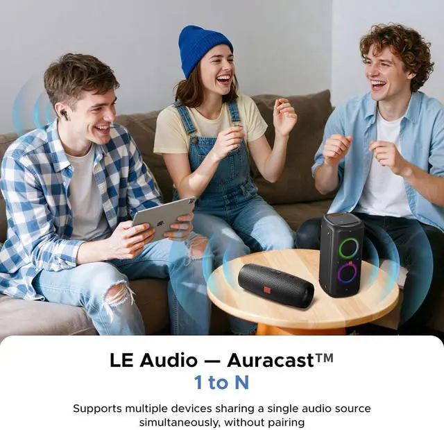 Alt view image 3 of 7 - USB-C Bluetooth Adapter for PS5, Gaming Consoles & PC, Bluetooth 6.0 Transmitter with LE Audio, aptX Adaptive/HD/aptX/SBC, Dual Pairing & One-to-Many Broadcast for Wireless Headphones Speakers
