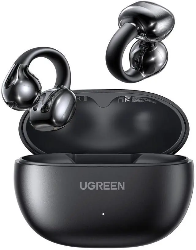 Main image of HiTune S3 Open Ear Earbuds Bluetooth 5.4 Clip On Wireless Headphones ENC Mic for Clear Calls 30H Playtime IPX5 Waterproof Earphones for Running Workout, Cyclists, Compatible with iPhone, Black