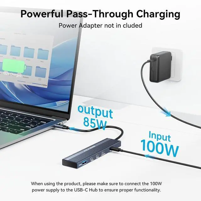 Alt view image 5 of 7 - [Intel Certified 80Gbps Thunderbolt 5 Cable, USB C Video Display Cable Support 80Gbps, 120Gbps Bandwidth, 16k@60Hz, 8K@60Hz, 4K@540Hz Compatible with Thunderbolt 4/3, USB4, PD 240W (3.3ft)