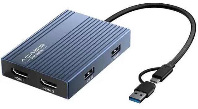 Main image of USB C Docking Station Dual HDMI Monitor, Laptop Docking Station 3 Monitors with 2 * 4K HDMI+1080p VGA+100W PD+Ethernet+3 USBC 10Gbps+SD/TF+Audio Adapter, USB C Hub for Dell/Lenovo/HP/ThinkPad