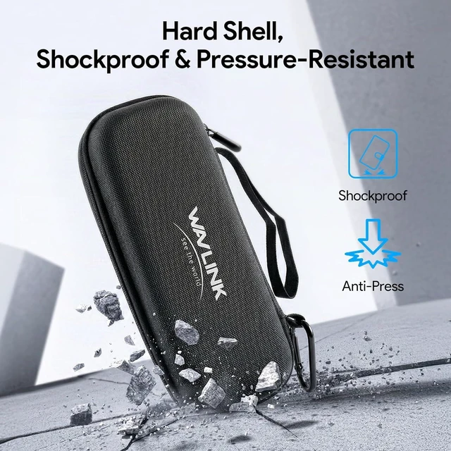 Alt view image 4 of 7 - Carrying Case, EVA Zipper Carrying Hard Case Cover for SSD Enclosure, Compatible with WL-UTE50, WL-UTE51, WL-ST401C, WL-ST406C, Travel Case Protective Cover Storage Bag