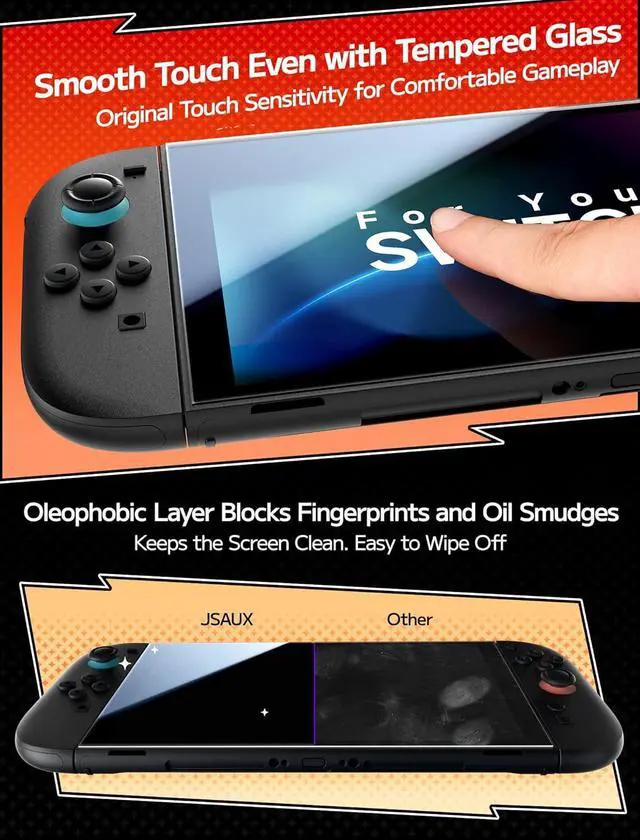 Alt view image 7 of 7 - 4-Pack Tempered Glass Screen Protector for Nintendo Switch 2 (2025), Easy to Install with Guiding Frame Ultra HD Glass Protector 9H Hardness Scratch Resistant Accessories for Switch2