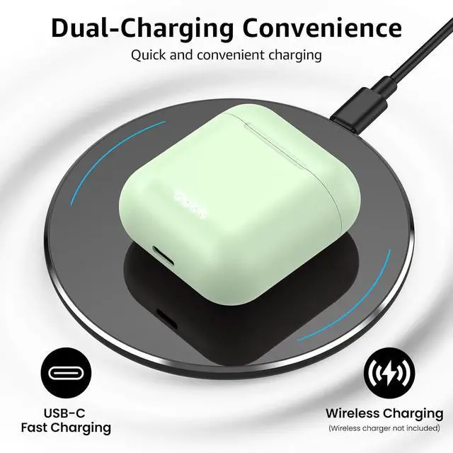 Alt view image 4 of 7 - T6 Wireless Earbuds, Bluetooth 5.3 Ear Buds, Stereo Sound in Ear Headphones, 50 Hours Playtime, Wireless Charging Case, APP Customizable EQs, IPX8 Waterproof Earphones