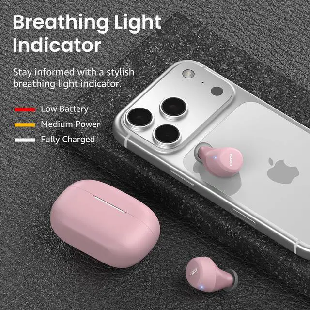 Alt view image 5 of 7 - A1 Wireless Earbuds Bluetooth 5.3 Light Weight in Ear IPX5 Waterproof Headphones 2 Mic for AI Calls, Immersive Premium Sound Bass Headset with Charging Case, 32 Presets EQ Customization via App