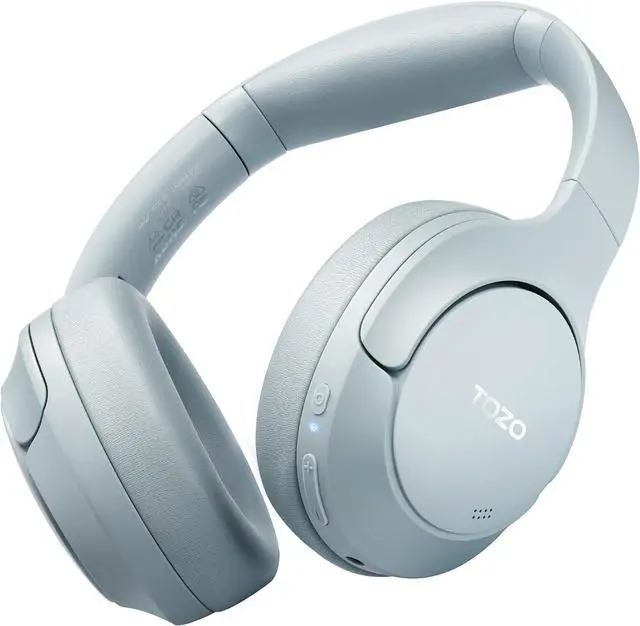 Main image of Hybrid Active Noise Cancelling Headphones, Wireless Over Ear Bluetooth Headset, 60H Playtime, Hi-Res Audio Custom EQ via App Deep Bass Comfort Fit Ear Cups, for Home Office Travel Blue