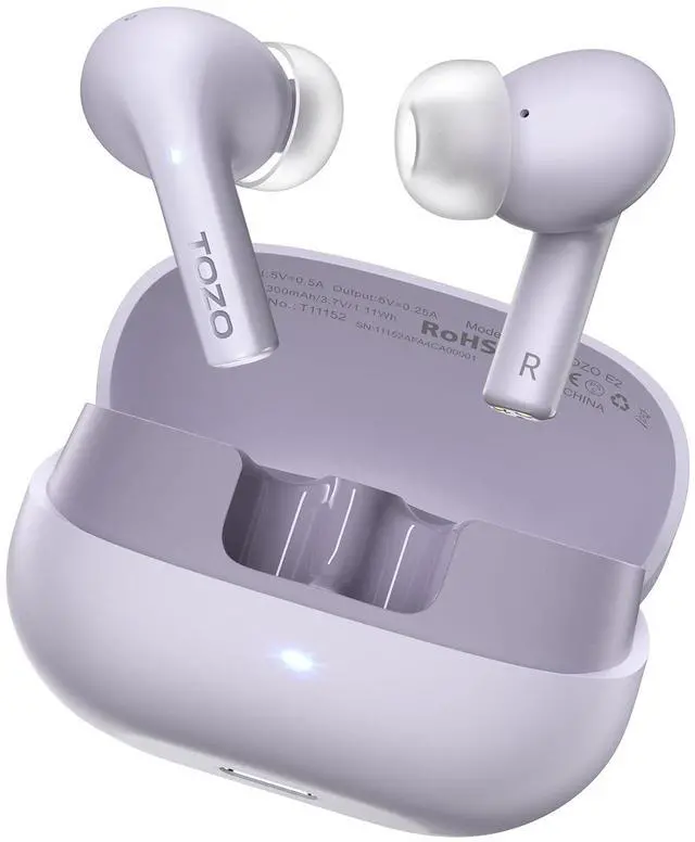 Main image of E2 Wireless Earbuds with 2 Mics AI Call Noise Cancellation, 10mm Drivers with Powerful Bass, App Customize 32 EQs, 30H Playtime, Bluetooth 5.3 Ear Buds, Comfort Fit in-Ear Headphones