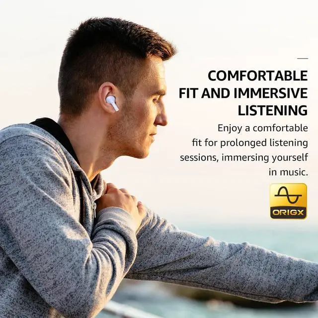 Alt view image 7 of 7 - E2 Wireless Earbuds with 2 Mics AI Call Noise Cancellation, 10mm Drivers with Powerful Bass, App Customize 32 EQs, 30H Playtime, Bluetooth 5.3 Ear Buds, Comfort Fit in-Ear Headphones
