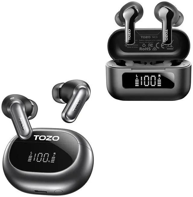Main image of NC20 Active Noise Cancelling Wireless Earbuds Hybrid Active Noise Cancelling Wireless Earbuds with 6 Mics AI Clear Call Ear Buds