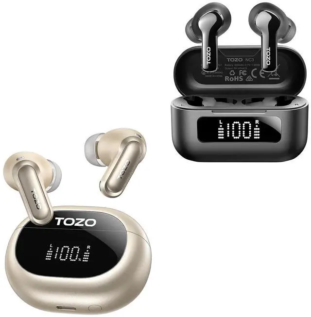 Main image of NC20 Active Noise Cancelling Wireless Earbuds Hybrid Active Noise Cancelling Wireless Earbuds with 6 Mics AI Clear Call Ear Buds