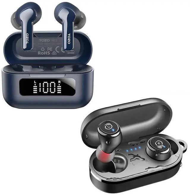 Main image of NC3 Hybrid Active Noise Cancelling Wireless Earbuds T10 Wireless Earbuds Bluetooth 5.3 Headphones