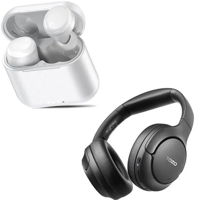 Main image of T6 Wireless Earbuds, IPX8 Waterproof Ear Buds HT2 Hybrid Active Noise Cancelling Headphones