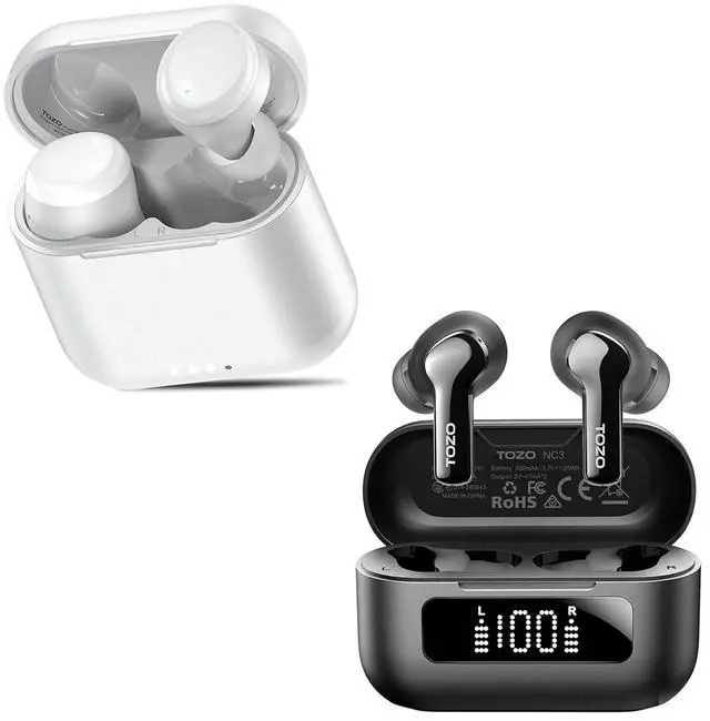 Main image of T6 Wireless Earbuds, IPX8 Waterproof Ear Buds NC3 Hybrid Active Noise Cancelling Wireless Earbuds