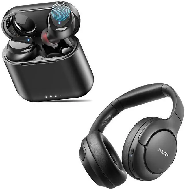 Main image of T6 Wireless Earbuds IPX8 Waterproof Ear Buds HT2 Hybrid Active Noise Cancelling Headphones