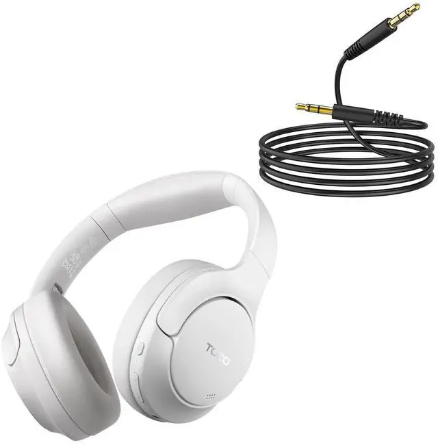 Main image of HT2 Hybrid Active Noise Cancelling Headphones+ 3.5mm Aux Cable, Audio Cable Cords, Aux to Aux Cable