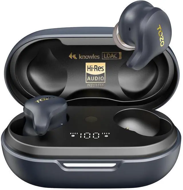 Alt view image 2 of 7 - Golden X1 Wireless Earbuds Galaxy Blue/Black Golden X1 Wireless Earbuds Blue