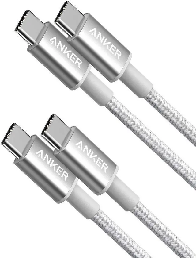 Main image of USB C to USB C Cable, Type-C 60W Fast Charging Cable (3.3 FT, 2Pack) for iPhone 17 Series, iPad mini 6 and More (Silver)
