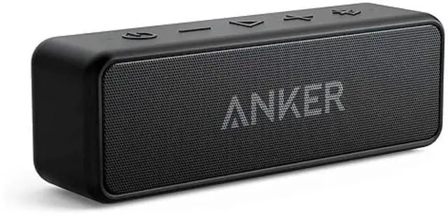Main image of Soundcore 2 Portable Bluetooth Speaker with Stereo Sound, Bluetooth 5, Bassup, IPX7 Waterproof, 24-Hour Playtime, Wireless, Speaker for Home, Outdoors, Travel