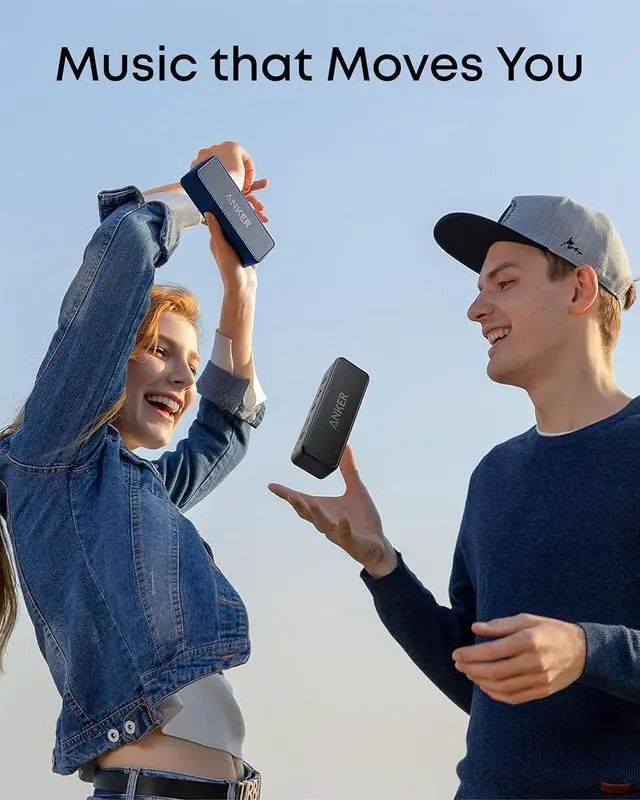 Alt view image 5 of 7 - Soundcore 2 Portable Bluetooth Speaker with Stereo Sound, Bluetooth 5, Bassup, IPX7 Waterproof, 24-Hour Playtime, Wireless, Speaker for Home, Outdoors, Travel