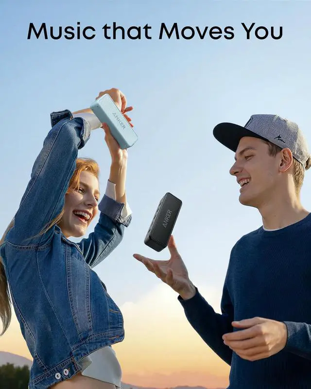 Alt view image 4 of 6 - Soundcore 2 Portable Bluetooth Speaker with Stereo Sound, Bluetooth 5, Bassup, IPX7 Waterproof, 24-Hour Playtime, Wireless, Speaker for Home, Outdoors, Travel