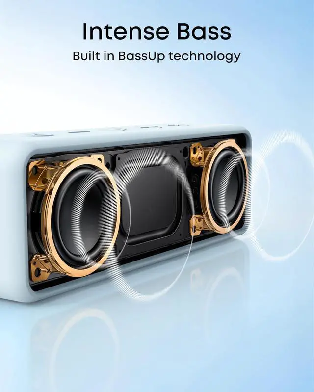 Alt view image 6 of 6 - Soundcore 2 Portable Bluetooth Speaker with Stereo Sound, Bluetooth 5, Bassup, IPX7 Waterproof, 24-Hour Playtime, Wireless, Speaker for Home, Outdoors, Travel