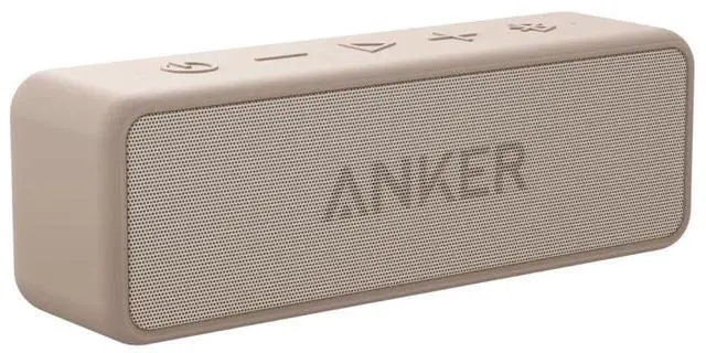 Main image of Soundcore 2 Portable Bluetooth Speaker with Stereo Sound, Bluetooth 5, Bassup, IPX7 Waterproof, 24-Hour Playtime, Wireless, Speaker for Home, Outdoors, Travel