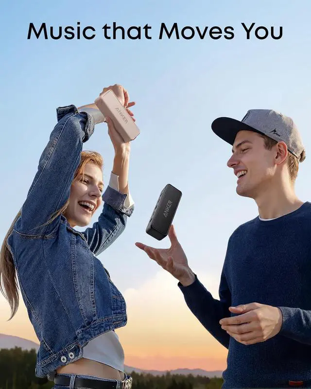 Alt view image 4 of 6 - Soundcore 2 Portable Bluetooth Speaker with Stereo Sound, Bluetooth 5, Bassup, IPX7 Waterproof, 24-Hour Playtime, Wireless, Speaker for Home, Outdoors, Travel