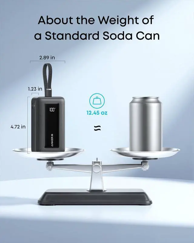 Alt view image 4 of 7 - Zolo Power Bank (2025 Upgraded Version), 20,000mAh 30W High-Speed Portable Charger with Built-in USB-C Cable, Battery Pack for iPhone 17/16 / 15 Series, Galaxy, and More