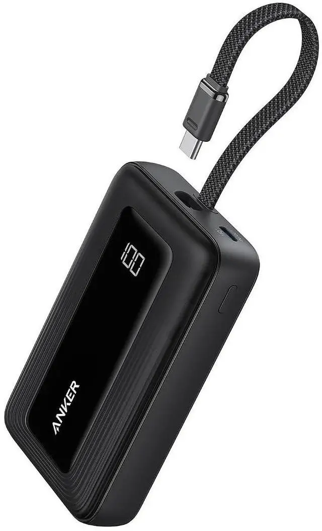 Main image of Portable Charger, 10,000mAh 30W Power Bank, USB-C in and Out Fast Charging Battery Pack, Travel Essential Phone Power Bank, for iPhone 17/16, Galaxy and More (Black, 10000.00, Milliamp Hours)