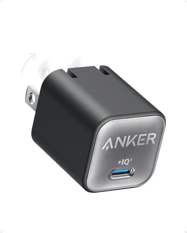 Main image of Nano Phone Charger, USB C GaN Charger 30W, PIQ 3.0 Foldable PPS Fast Charger USB C for iPhone 17 / 16 and more series, Galaxy, iPad, Compatible with MagSafe