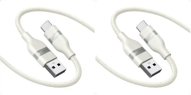 Main image of Car Carplay Cable for iPhone 17 16 Pro Max Plus, Upcycled Braided USB A to USB C Car Charger Cord for Samsung Note20 and More(6FT,White) (Pack of 2)