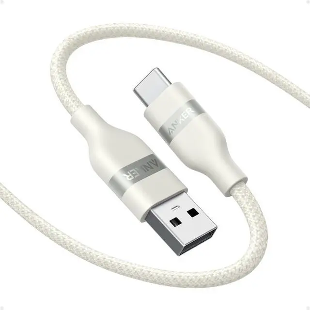 Main image of Car Carplay Cable for iPhone 17 16 Pro Max Plus, Upcycled Braided USB A to USB C Car Charger Cord for Samsung Note20 and More(6FT,White)