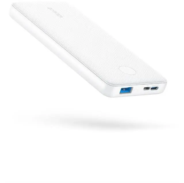 Main image of Power Bank(PowerCore 10K), Compact Travel-Ready 10,000mAh Battery Pack with PowerIQ Charging Technology, 5V/3A High-Speed Charging for iPhone, iPad,and More (1, White)