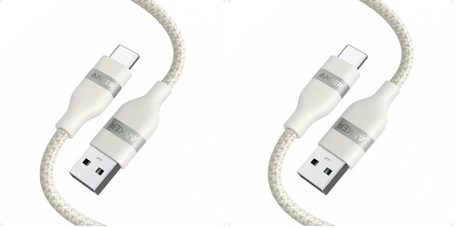 Main image of Car Carplay Cable for iPhone 17 16 Pro Max Plus, Upcycled Braided USB A to USB C Car Charger Cord for Samsung Note20 and More (3FT,White) (Pack of 2)