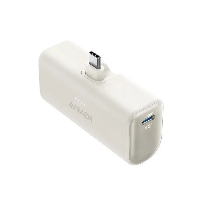 Alt view image 4 of 7 - Portable Charger, Nano Power Bank with Built-in USB C Connector, 5,000mAh Portable Charger 22.5W, for iPhone 17/16/15 Series, Samsung S22/23 Series, iPad Pro/Air, AirPods, and More