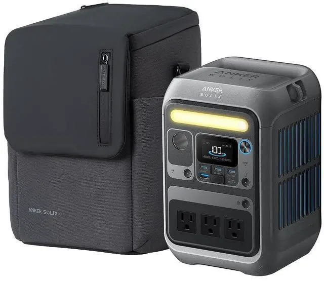Main image of Solar Generator SOLIX C300 with Protective Bag, 288Wh Portable Power Station, 300W (600W Surge), LiFePO4 Battery, 140W Two-Way Fast Charging, for Outdoor Camping, Traveling, and Emergencies