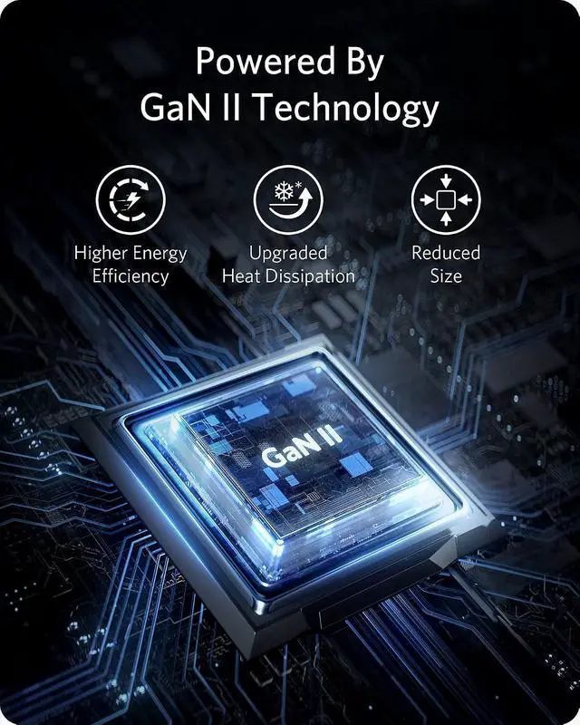Alt view image 6 of 7 - Nano USB C Charger,65W GaN II PPS Fast Compact Foldable Charger for MacBook Pro, Galaxy, Dell, iPhone 17/16, iPad Pro, and More