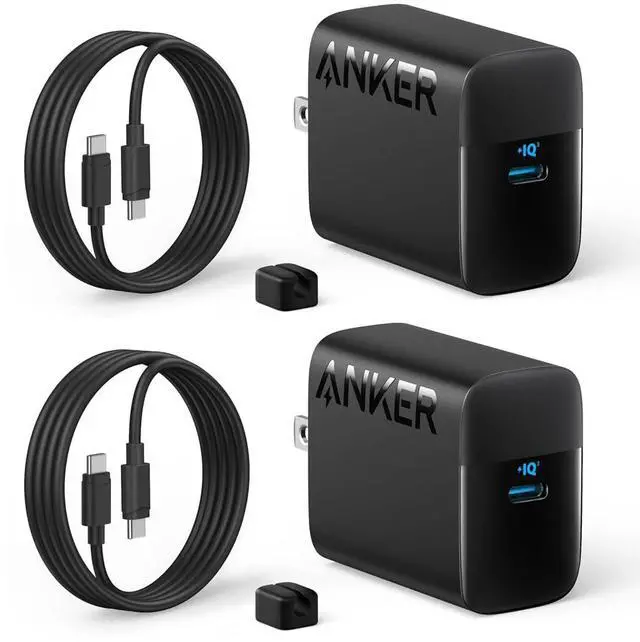 Main image of 45W USB C Charger Block, Type C Charger Fast Charging for iPhone 17/16 Series, Phone Charger with USB-C Cable for iPad, Galaxy S24 Ultra (2-Pack, 5 ft Cable Included)