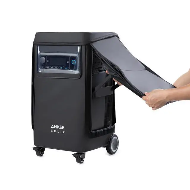 Alt view image 6 of 7 - SOLIX F3800 Portable Power Station with Protective Cover, 3840Wh LiFePO4 Batteries, Ultra-High 6000W AC Output, Solar Generator for Home Backup, RVs, Emergencies, Power Outages, Outdoor Camping