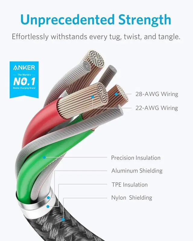 Alt view image 2 of 7 - USB A to Lightning Cable(6FT, 1Pack), MFi Certified Nylon USB to Lightning Cord for iPhone 14/13/12/11 Pro/11/XS MAX/XR/8/7/6s Plus Cable(Black)